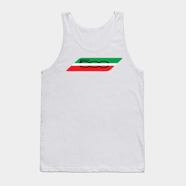 Fiat 500 Stripes Tank Top by CreativePhil